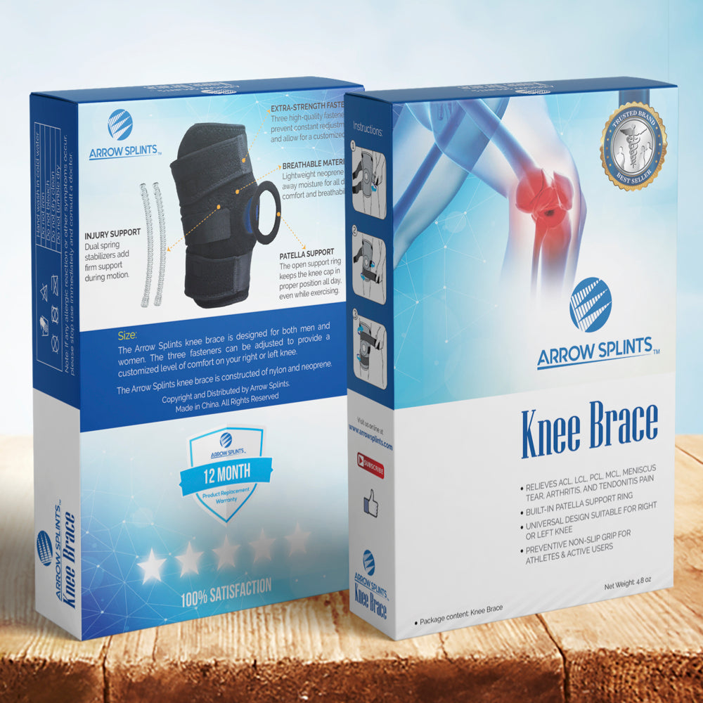 Knee Brace Support, Knee Stabilizer Support Compression muscle Joint  Protection, Relieves ACL, LCL, MCL, Meniscus Tear, Arthritis, Tendonitis  Pain.